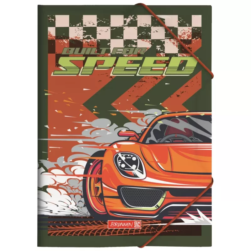 BRUNNEN Fast Wheels documentenmap A4 rood/groen