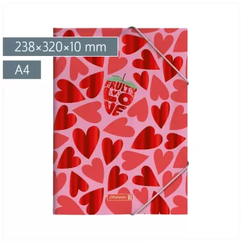 BRUNNEN Fruity Love Collection map A4 roze/rood, 1 stuk (1041604522)
