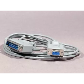 ARTDEV RS232 seriële kabel DB9 stekker naar bus 1,5m lichtgrijs voor bonprinter / klantendisplay
