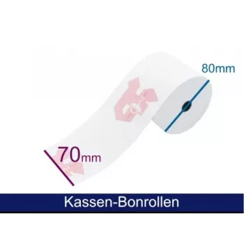 ARTDEV Kassabonrol - Normaalpapier HF 69-70 80 12 B/D/K ca. 58m apotheek