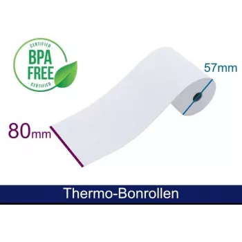 ARTDEV Thermische rol 80x57x12 mm wit 55g 40m voor T2