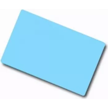 ARTDEV blanco pvc-kaart – 86 x 54mm 30mil 0,76mm lichtblauw