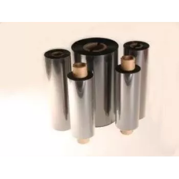 ARTDEV Thermotransfer-lint - was/hars 74m x 110mm 1/2 inch kern buiten gewikkeld zwart
