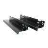 ARTDEV Onderbureau-houderset DRW-HLD-3000 zwart staal L-vorm voor stekkerdozen, mini-pc's, routers