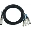 BlueOptics Compatible MRV QSFP28-4SFP28-DAC-2M BlueLAN Passieve 100GBASE-CR4 QSFP28 naar 4x25GBASE-CR SFP28 Direct Attach Breakout-kabel, 2 meter, AWG26 (Q28-4S28-DAC-2M-MV-BL)