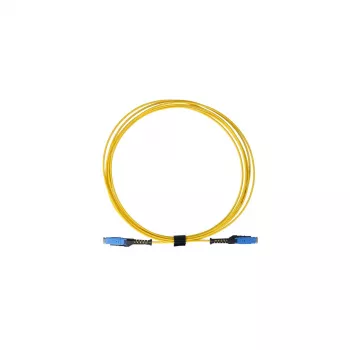 BlueOptics Duplex Fiber Optic Patch Cable, MDC-UPC naar MDC-UPC, Singlemode 9/125µm, G.657, 3m, blauw