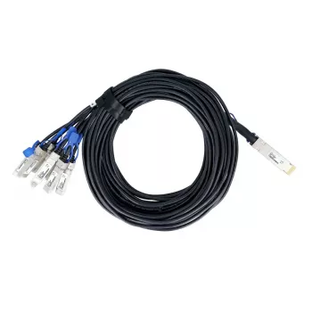 BlueOptics Dell EMC compatibele BlueLAN DAC 200GBASE-CR8 QSFP-DD naar 8x SFP28 breakout-kabel 3m