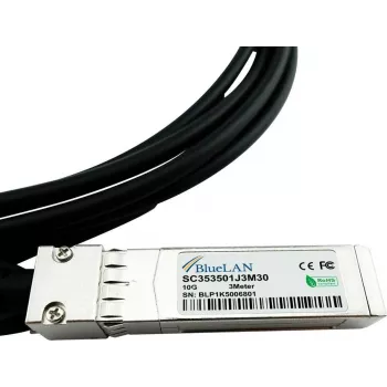 BlueOptics Belkin F2CX036-05M Compatible Direct Attach Cable (DAC) - Passief 10 Gigabit Twinaxiale Koper SFP+ naar SFP+ 5m