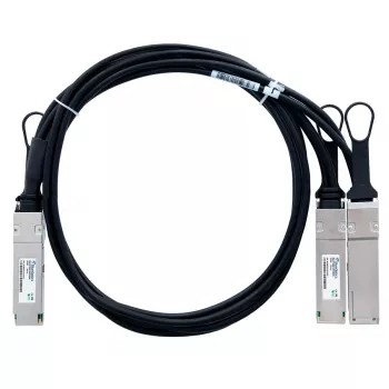 BlueOptics Lenovo 4Z57A14194 compatibele BlueLAN QSFP56 Breakout Direct Attach kabel (DAC) - passief 200G naar 2x100G twinaxiale koper, QSFP56 naar 2xQSFP56, 2m