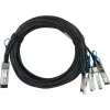 BlueOptics H3C Compatible QSFP-100G-4SFP-25G-CAB-1M Passieve 100GBASE-CR4 QSFP28 naar 4x25GBASE-CR SFP28 Direct Attach Breakout-kabel, 1m, AWG26