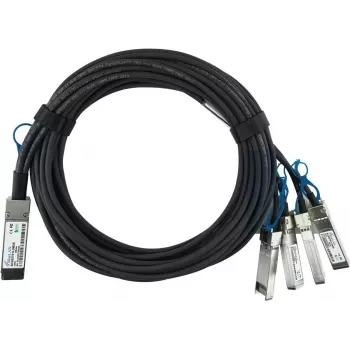 BlueOptics Dell EMC DAC-Q28-4S28-25G-5M compatible BlueLAN QSFP28 DAC InfiniBand kabel 4xSFP28 zwart (DAC-Q28-4S28-25G-5M-BL)