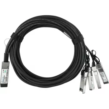 BLUEOPTICS compatibele H3C QSFP-40G-4SFP-10G-CAB-1M-CM BlueLAN passieve 40GBASE-CR4 QSFP naar 4x10GBASE-CR SFP+ direct attach breakout-kabel, 1m, AWG30