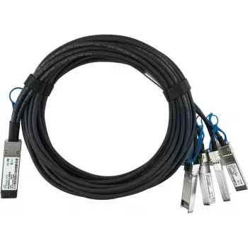 BlueOptics NVIDIA 980-9I48J-00C005 BlueLAN SC282701L5M26 passieve 100GBASE-CR4 QSFP28 naar 4x25GBASE-CR SFP28 direct attach breakout-kabel, 5 meter