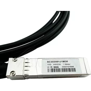 BlueLAN compatibele Extreme Networks 10GB-C01-SFPP 10GBASE-CR passieve SFP+ naar SFP+ Direct Attach kabel, 1m, AWG30