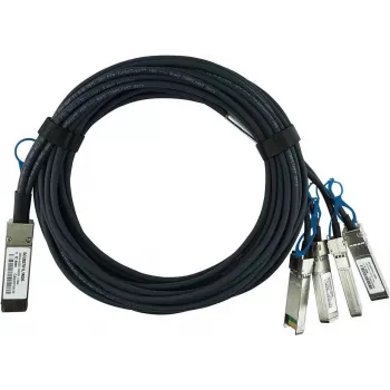 BlueLAN compatibele Juniper QFX-Q-S-DAC-2M passieve 100GBASE-CR4 QSFP28 naar 4x25GBASE-CR SFP28 Direct Attach Breakout-kabel, 2m, AWG26
