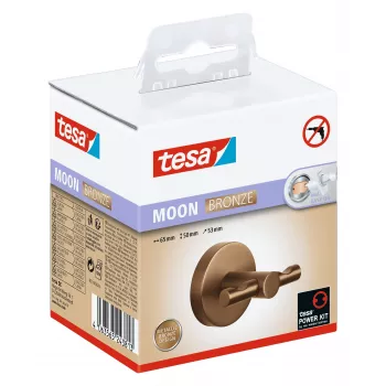tesa MOON Bronze badjasthaak, zelfklevend, metaal PVD-gecoat (40604-00000-00)