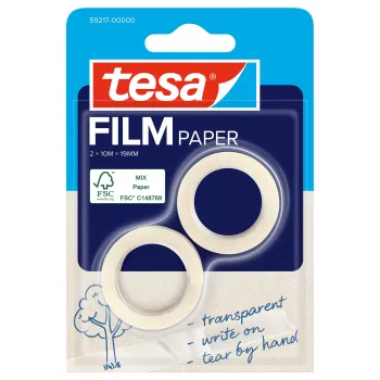 Tesa Film Paper 8x transparant om te beschriften en te vouwen