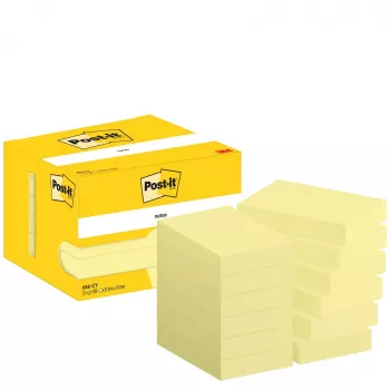 3M Post-it Original plaknotities 76 x 51 mm kanariegeel 12 blokken