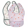 Lassig waterdichte slabbetjesset 6m+ Happy Rascals Heart Lavender
