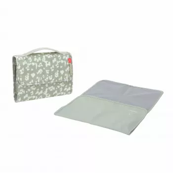 Lässig Green Label luiertas XL, Leo, 1,9 l, 26 x 4,5 x 19 cm, met waterafstotende verschoningsmat, gerecycled polyester, Light Khaki