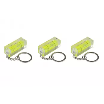 Kabelmeister mini waterpas met sleutelhangerring - set van 3