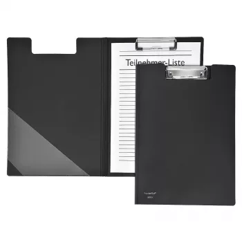 FolderSys clipboard portfolio A4 zwart PVC
