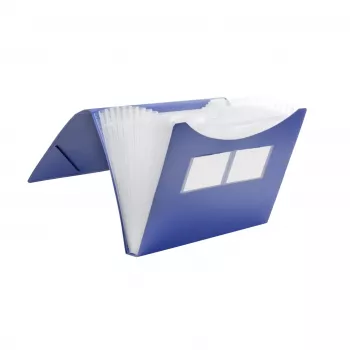 FolderSys uitbreidingsmap 12 vakken blauw