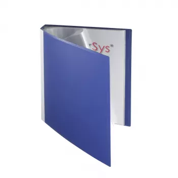 FolderSys display book blauw met 30 vakken A4
