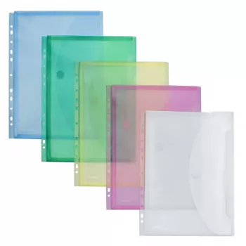 FolderSys insteekmap A4, gemengde kleuren, 10 stuks