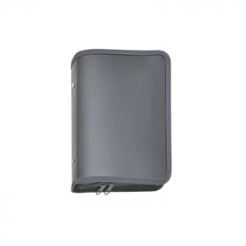 FolderSys Zipper Portfolio A5, antraciet doorschijnend (40454-34)