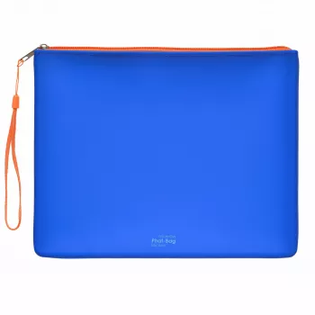 FolderSys PHAT BAG siliconen ritszakje A5, blauw (40484-40)