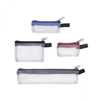 FolderSys 4-delige set ritszakjes 1x 170x40 mm grijs 3x 80x55 mm zwart/grijs