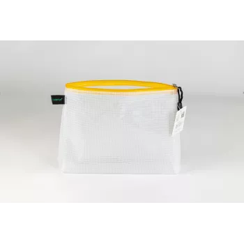 FolderSys documenten-ritszakje A5 transparant/geel 0,28 mm 1 st.
