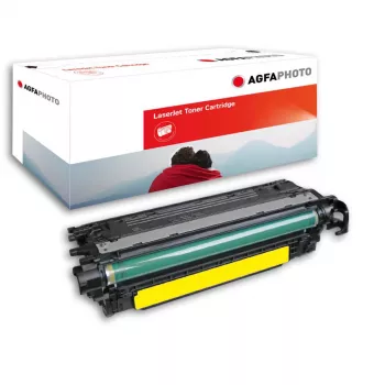 AgfaPhoto gele compatibele tonerpatroon (alternatief voor Canon 723Y, HP 504A, HP CE252A)