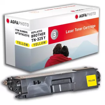 AGFAPHOTO Gele compatibele tonercartridge (alternatief voor Brother TN-325Y)