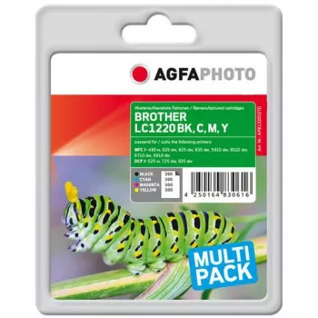 AGFAPHOTO APB1220SETD Compatibele inktcartridges multipack 4-pack zwart geel cyaan magenta High Yield XL