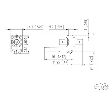 METZ CONNECT ST simplex glasvezeladapter multimode/singlemode wit