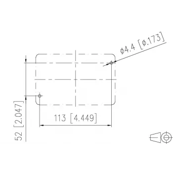 METZ CONNECT E-DAT Industry IP67 V5 2-poorts opbouw-netwerkaansluiting, aluminium, grijs (1401060320ME)