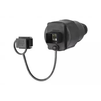 METZ CONNECT RJ45 veldmonteerbare stekker Cat.6A afgeschermd IP67 zwart 41,8mm
