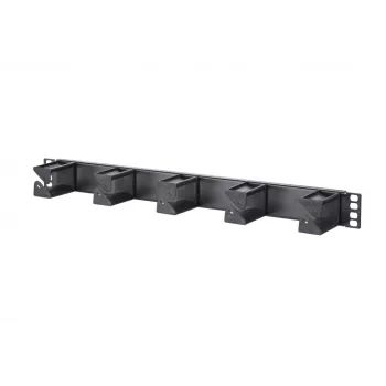 METZ CONNECT patchpaneel 19 inch, 1HE, 56 mm, RAL 9005 zwart (130894-01-29-E)