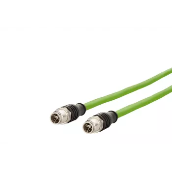 METZ CONNECT M12 Industrial Ethernet patchkabel, Cat.6A, 10m, groen