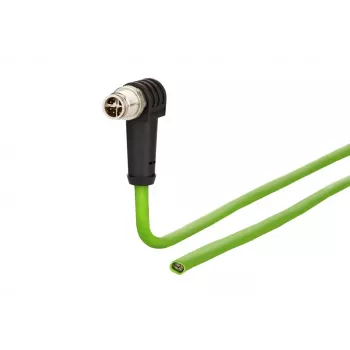 METZ CONNECT 142M2X90050 Cat6a M12 patchkabel 5 m zwart