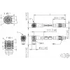 METZ CONNECT M12 2m 8-polig X-gecodeerd 142M2X19020