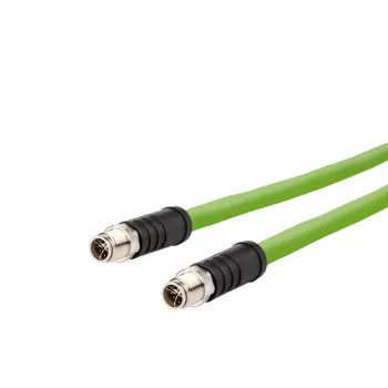 METZ CONNECT M12-M12 8-polig torsie X-gecodeerde kabel 5 m