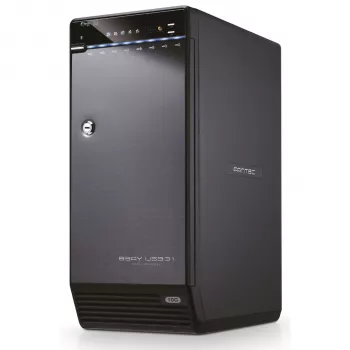 FANTEC QB-X8U31 8-Bay 3,5 inch SATA HDD USB 3.1 Type-C 10G Externe Harde schijf Behuizing (Zwart)