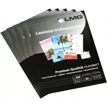 LMG lamineerfolies mat A4 80 micron 25-pack