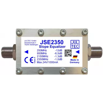 JULTEC JSE2350 breedband SAT-IF-lijnvereffenaar, 1 signaalweg, F-type, 75 ohm