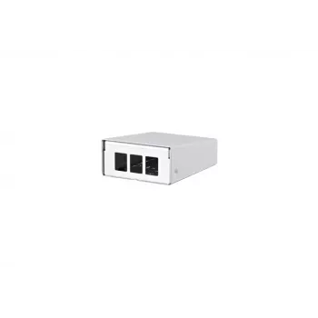 Metz Connect Keystone AP behuizing 3 poorten puur wit, onbedekt