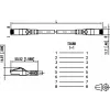 METZ CONNECT Cat.6A patchkabel 1308451002-E, violet, 1 m