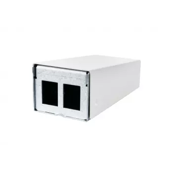 METZ CONNECT 130861-0202KE glasvezel-wandcontactdoos LC-duplex OM4 2 poorten wit
